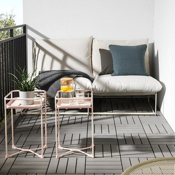 NEW IKEA KRYDDPEPPAR Plant Stand Steel Indoor/outdoor Pink 22" - Picture 5 of 6